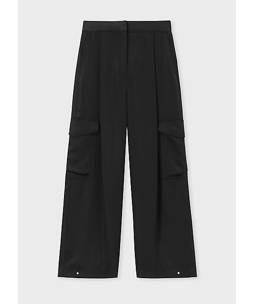 ウィメンズ サテン ミリタリー カーゴパンツ（255323TR200