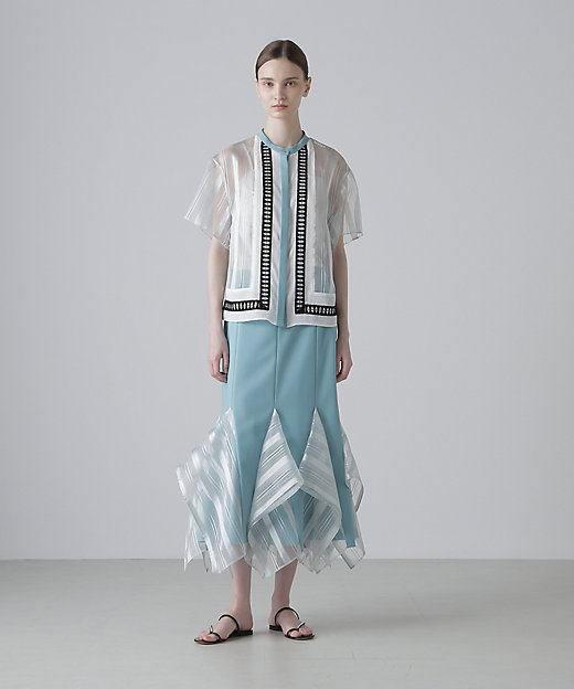 ◇シアーストライプブラウス（5315210719） | ADORE (Women