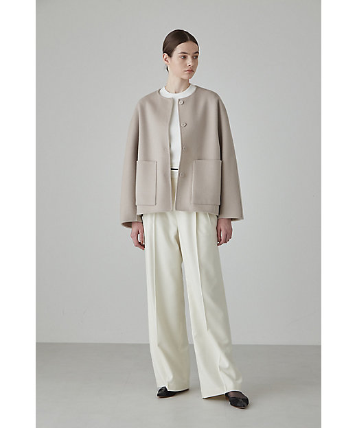 カシミヤ混 2TONE リバージャケット（5313250001