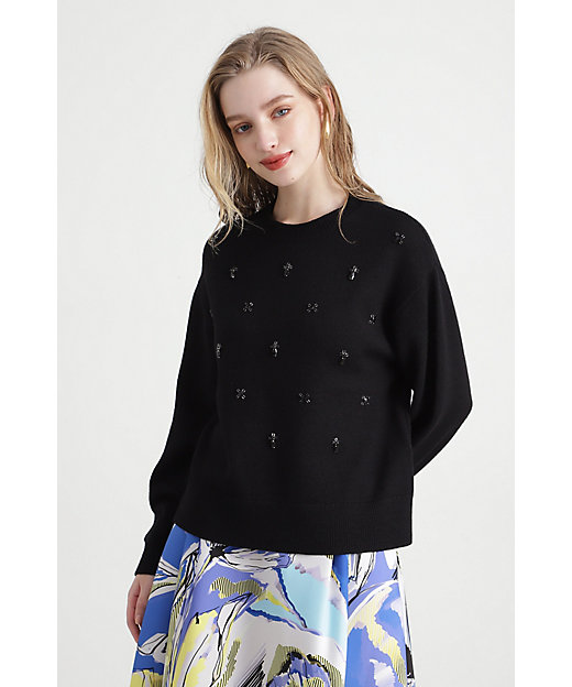 ◇ビジューニットプルオーバー（0315170214