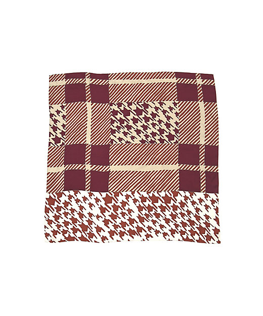 ◇チドリチェックシルクスカーフ（0774298001） | human