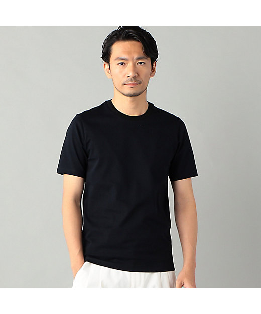 アルビニ”リンガーネック スリムフィット Tシャツ（5942TG04