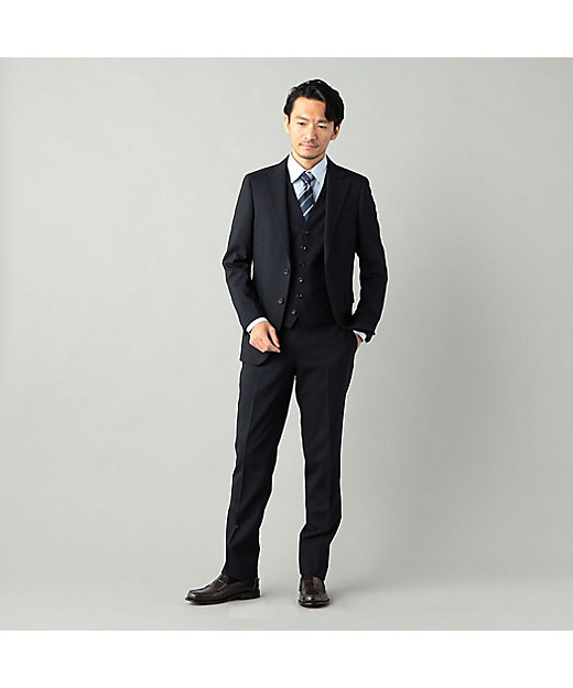 上下セット／ベスト別売り3ピ－ス対応有】ウールポリエステル