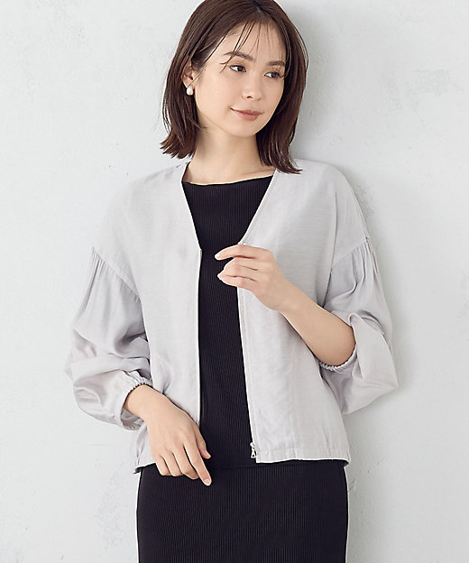 シアー ジップアップ ブルゾン（1221BG07） | COMME CA ISM