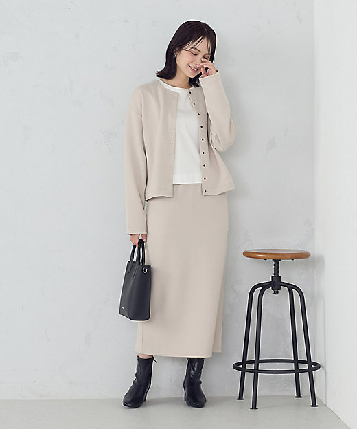 新色追加】ダンボールニット ナロースカート ／ セットアップ対応