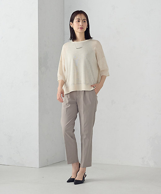 リネン混 5分袖ニット（1276KK05） | COMME CA ISM (Women