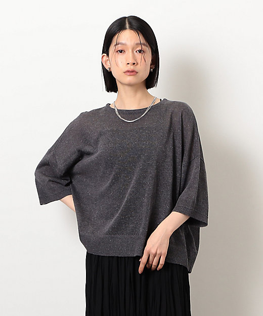 リネン混 5分袖ニット（1276KK05） | COMME CA ISM (Women