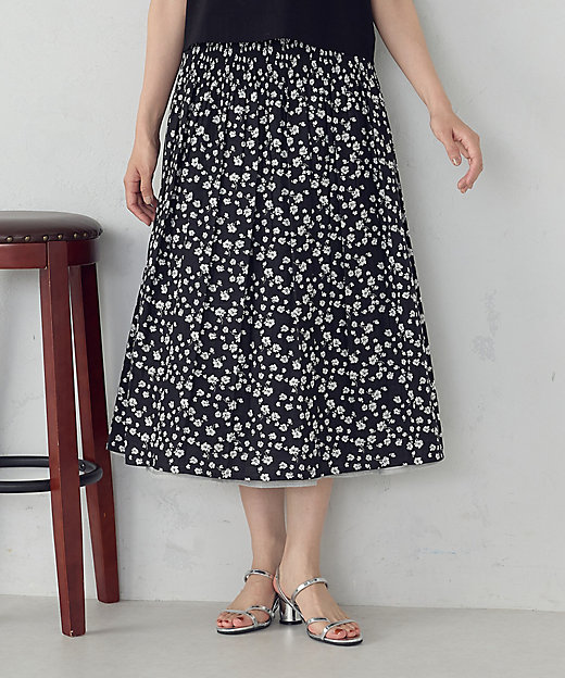 リバーシブル】花柄ジャガードスカート（1290FM01） | COMME