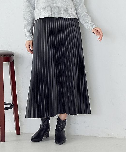 合成皮革プリーツスカート（3850FM51） | COMME CA ISM (Women