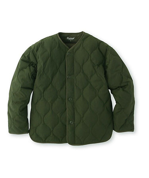 ORCIVAL ノーカラーキルティングダウンジャケット