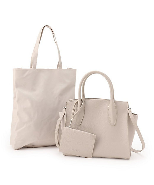 ◇【合成皮革／マルチWAY／サブバッグ付】ミニショルダーバッグ