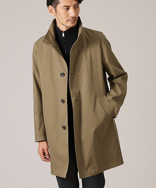 ライナー付】ツイルストレッチ ステンカラーコート