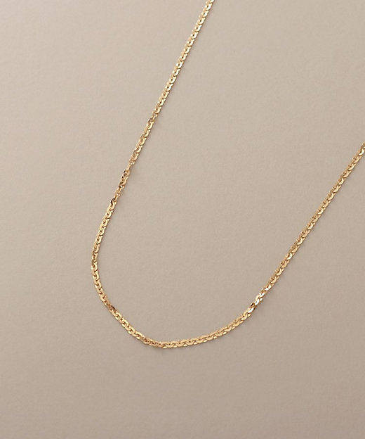 K18フレスコフラットチェーン ネックレス細（2002323063