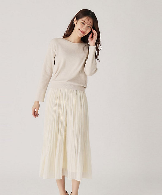 洗える】ニットとスカートのセットアップ（2002368463