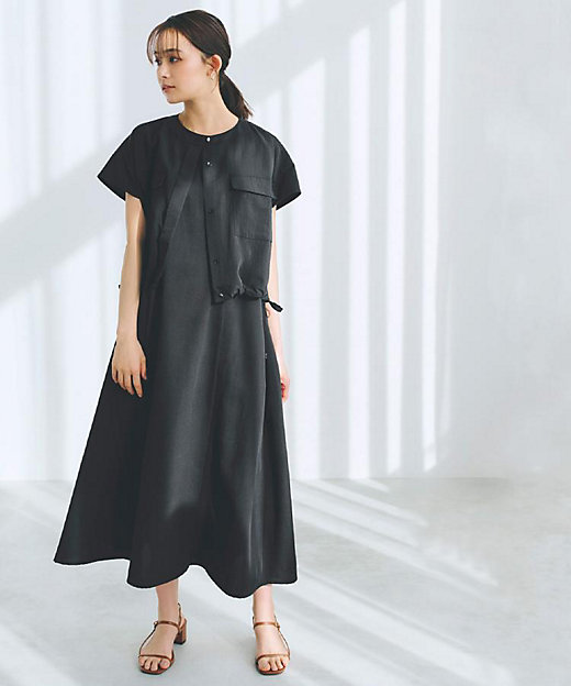 品よく着こなす、大人のワークスタイル】ワークジャケット×ワンピース