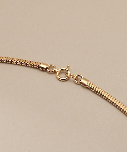 K18オーバルスネーク ネックレス細（2002437140