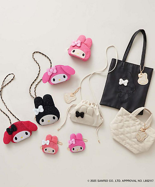 マイメロディ】フェイス型2WAYキラキラミニショルダー