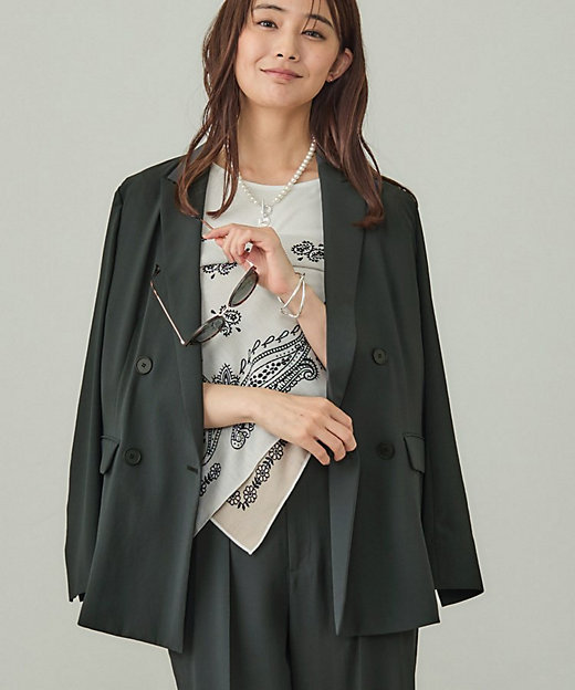 軽く羽織れる！】ダブルジャケット（2002528283） | INDIVI