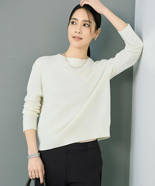 洗える】モックネックミラノリブニット（2002532694