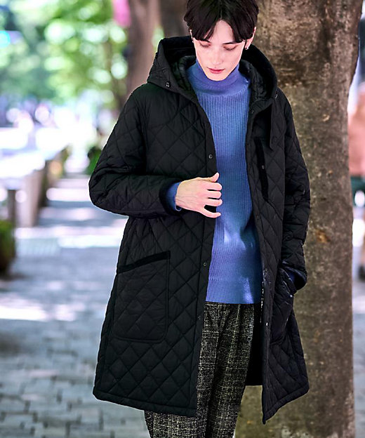 キルティング フーデット コート（2002544731