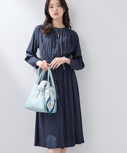 洗える／セレモニー】ギャザーフレアワンピース（2002552958