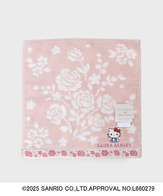 サンリオキャラクターズ コラボ】ハローキティ＆バラ タオルハンカチ