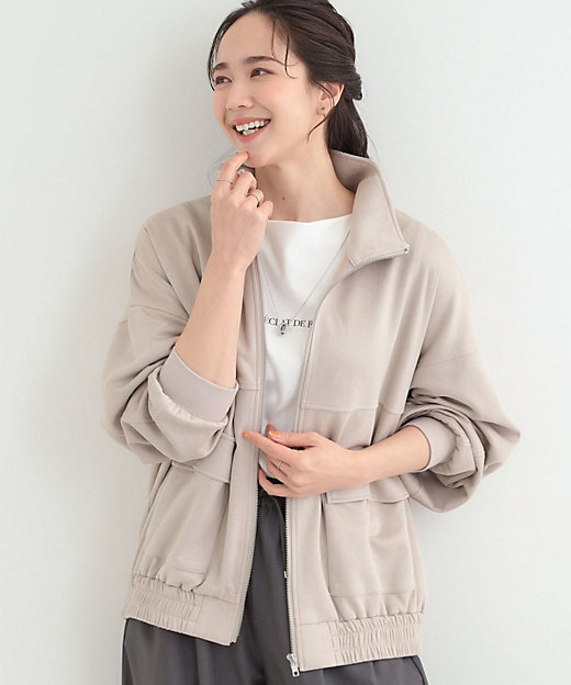 カットスエードスタンドブルゾン（2002572647） | SHOO LA