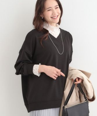 カットツイルVネックトップス（2002572689） | SHOO LA RUE