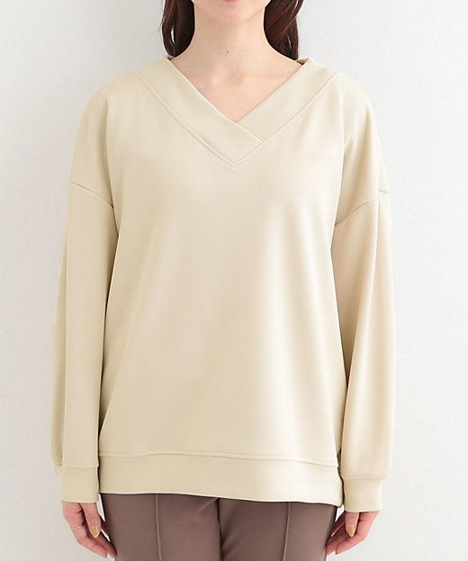 カットツイルVネックトップス（2002572689） | SHOO LA RUE