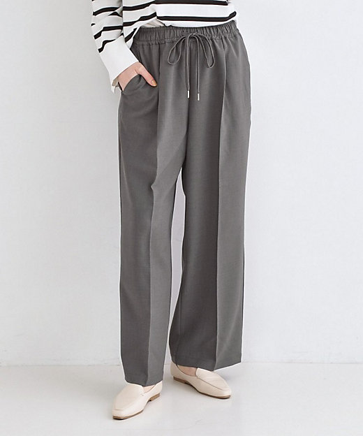 美脚ストレッチイージーワイドパンツ【洗濯機OK