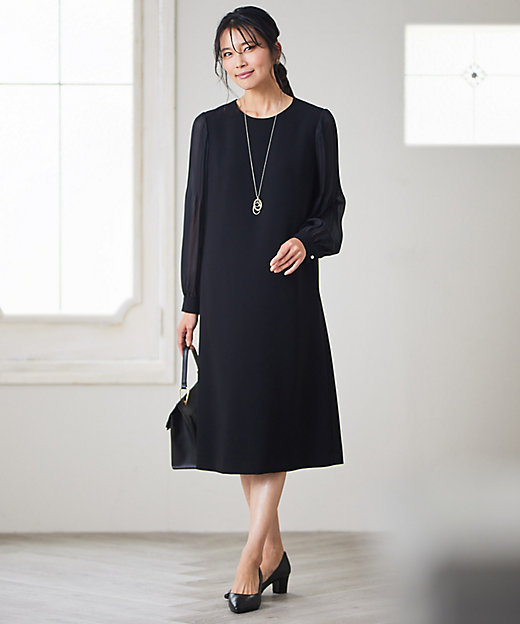 セットアップ対応】トリアセダブルジョーゼット シフォンスリーブ