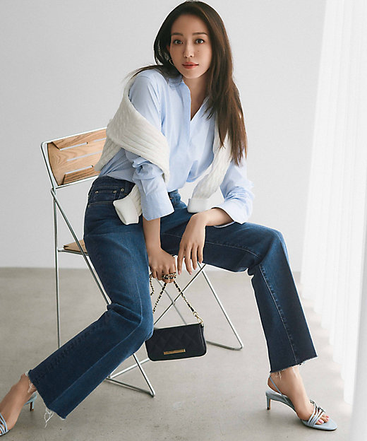 RED CARD TOKYO×23区】デニム フレアパンツ