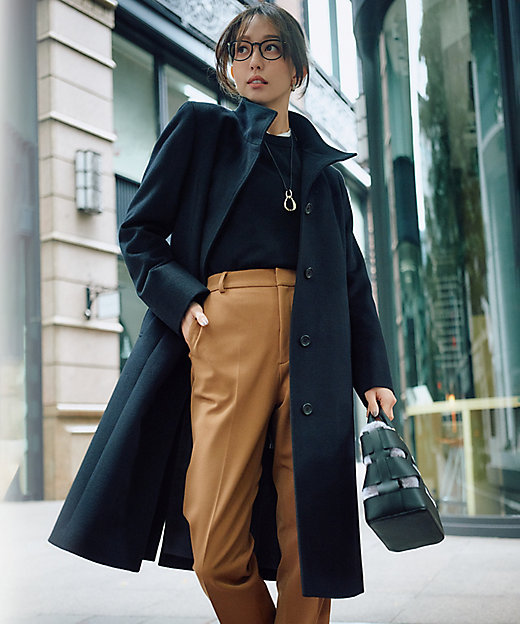 ウールカシミヤビーバー スタンドカラー コート（SCWSNW0506