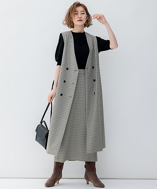 ガンクラブチェック タイトスカート（SKWOSA0305） | 23区