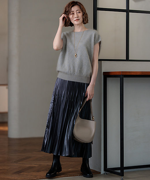 洗える】レザーライクプリーツ スカート（SKWWCW0306） | 23