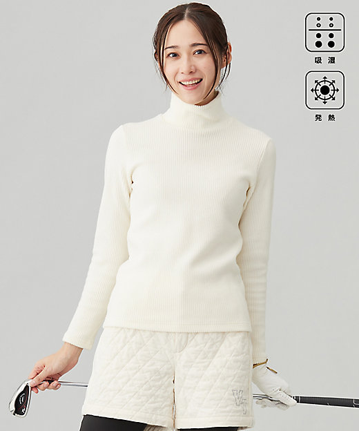 WOMEN】グランサーモリブ モックネック 保温性抜群なのに着膨れ感