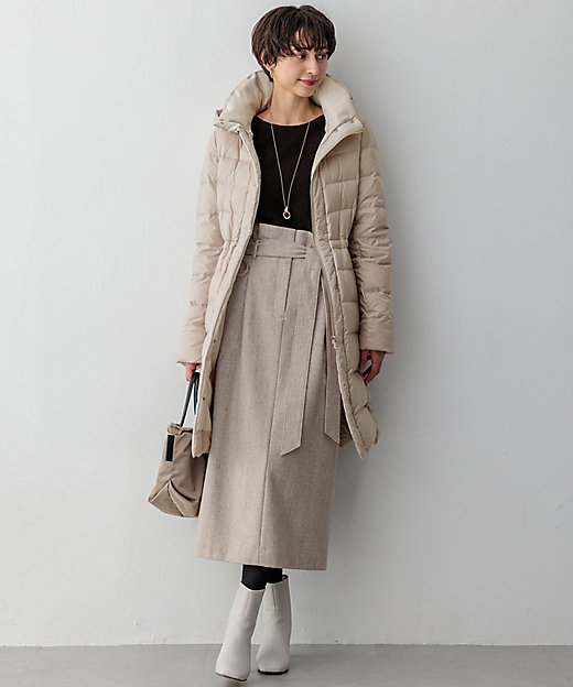 VERY掲載／新色追加】シレータフタ ロング ダウンコート