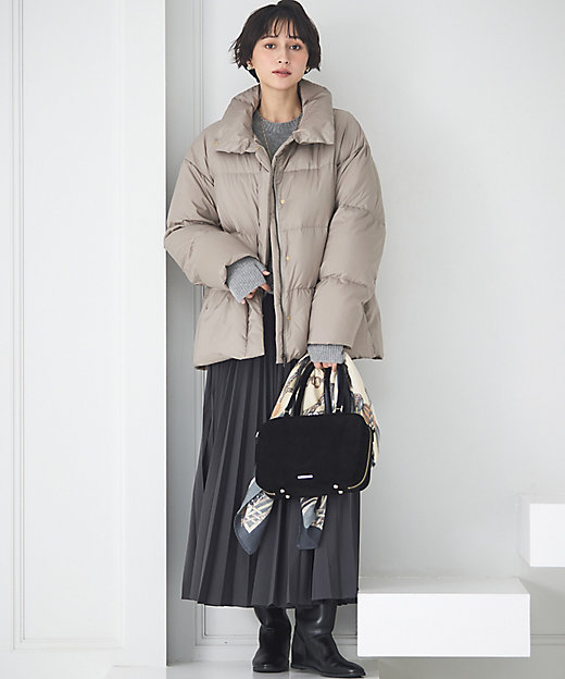 Oggi掲載】シレータフタ ハイネック ショート ダウンコート