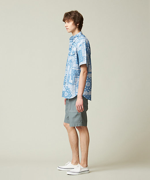 ペイズリーバンダナプリント シャツ（HHOVCA0610） | J