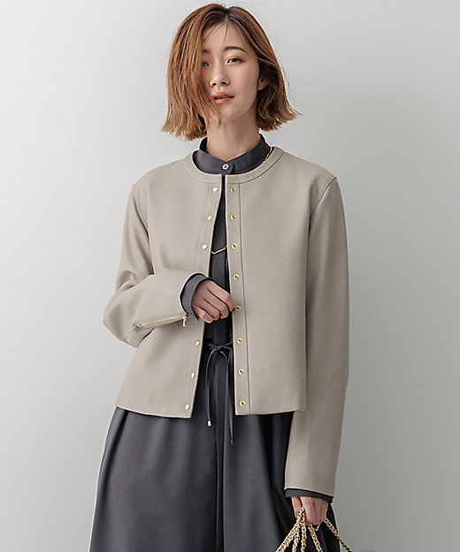 ラムレザー ノーカラージャケット（JKWWCW0315） | 23区 L