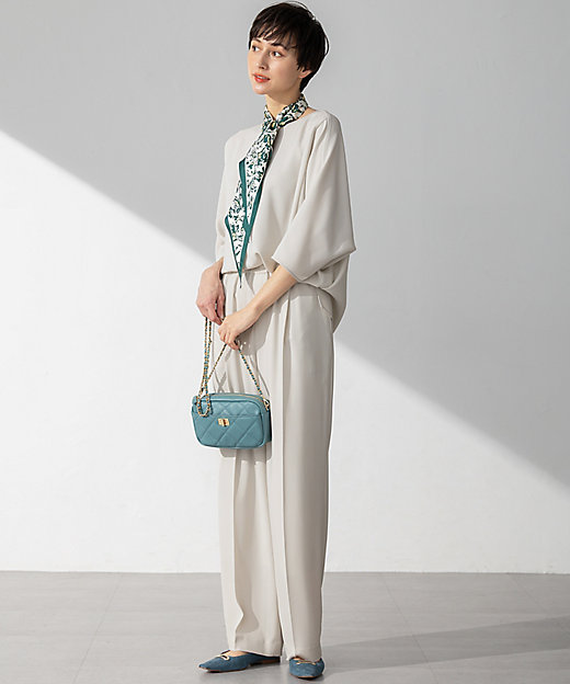 吸水速乾／UVカット／接触冷感】ストレッチジョーゼット ドルマン