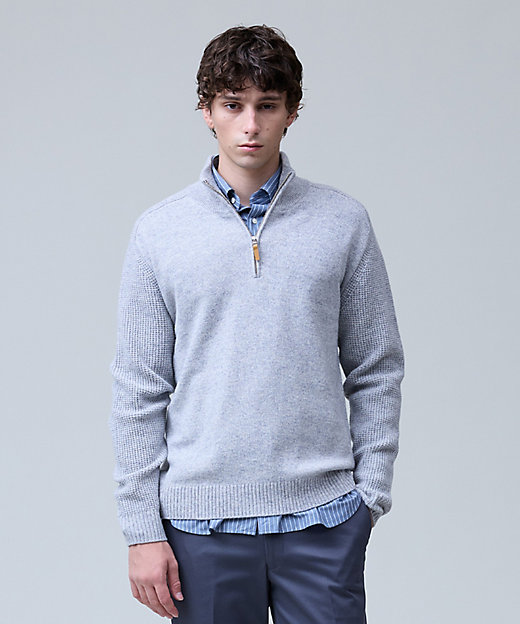 ウール×カシミヤの上質素材【Cash Lamb's Wool】ハーフ