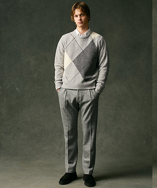 インポート素材／ソフトな肌触り／軽量】MOUSSE アーガイル