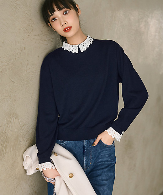 洗える】エンブロイダリーニット（KRWOCW0367） | 23区