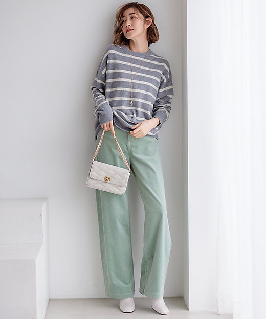 Oggi2月号掲載／洗える】ピュアカシミヤ クルーネック ニット