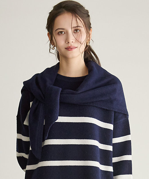 SLOW／一部店舗限定】ソフトウール ニット ストール