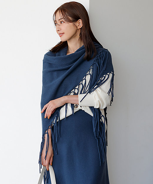 ウールカシミヤ トライアングル ストール（ZZ3DSW0551