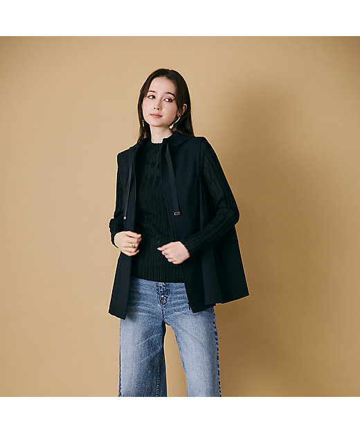 サイドタックフード付きジレ（83005501） | Rose Tiara (Women