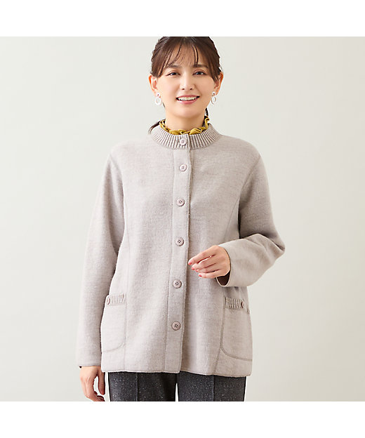 ウール100％】圧縮ウールニットジャケット（12136541