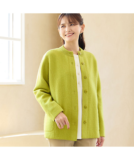 ウール100％】圧縮ウールニットジャケット（12136541